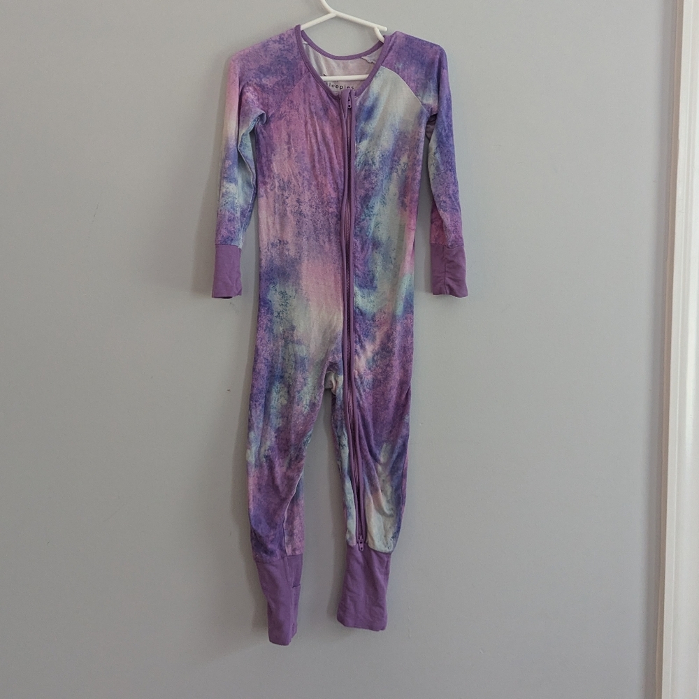 Little Sleepies Purple Tie-Dye One-Piece Pajamas
